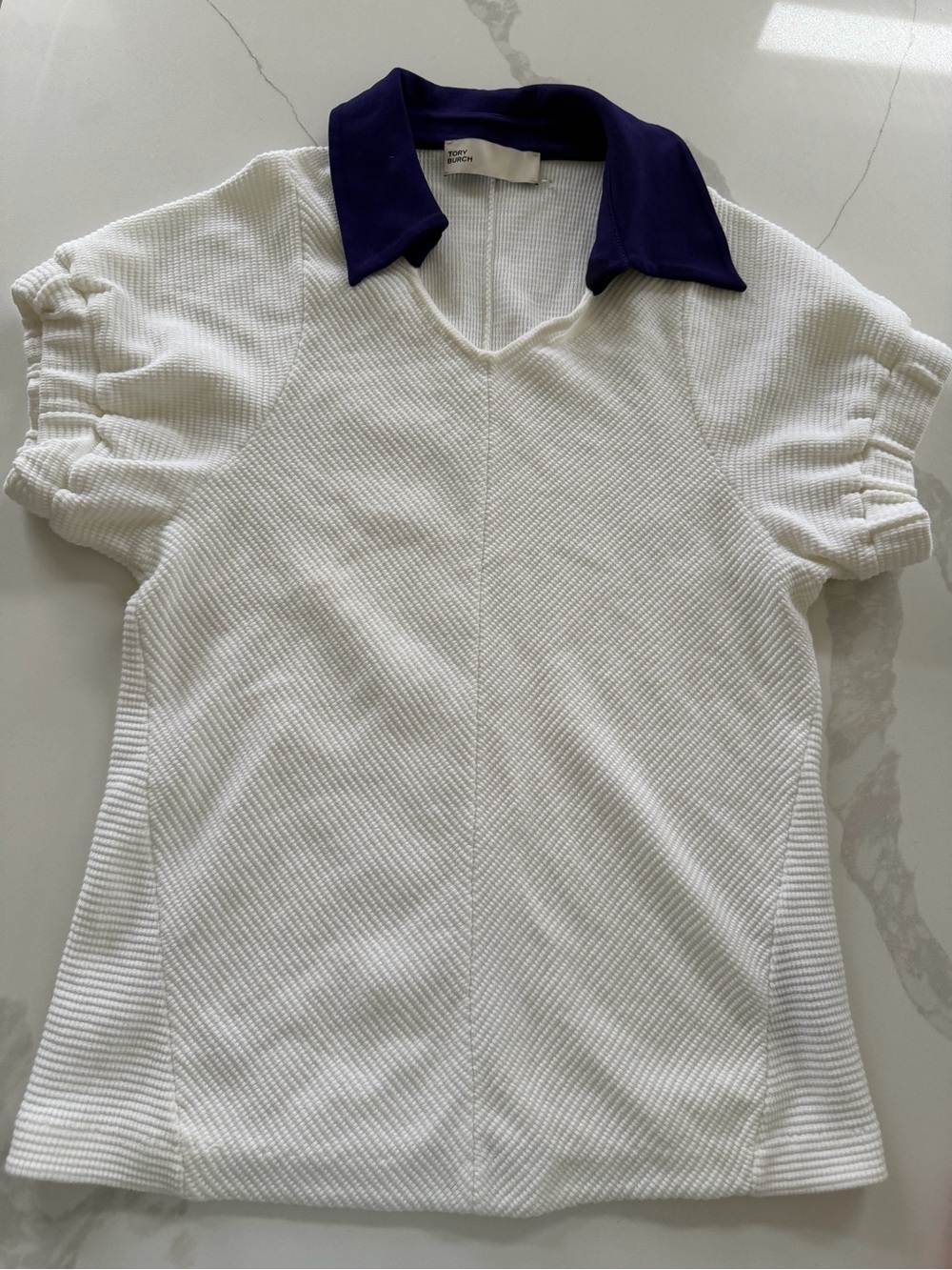 Women’s Tory Burch COTTON AND SILK POLO Size Small